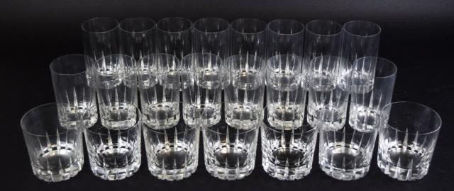Lot 306: 34 Pieces Rosenthal Studio Line Crystal Drink Ware