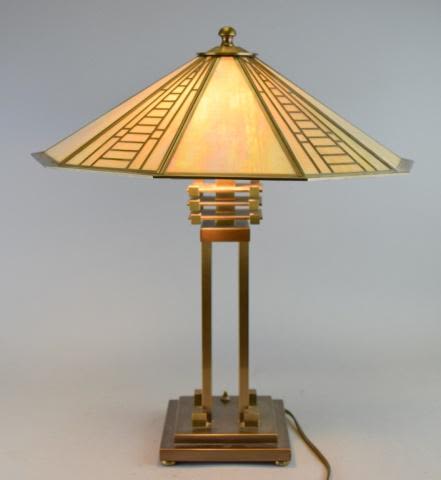 Lot 307: Fredrick Ramond Frank Lloyd Wright Style Lamp
