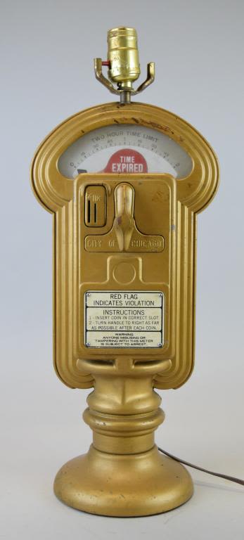 Lot 259: City of Chicago Parking Meter Lamp