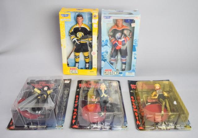 Lot 460: 5 Rocky Horror & Hockey Collectible Dolls