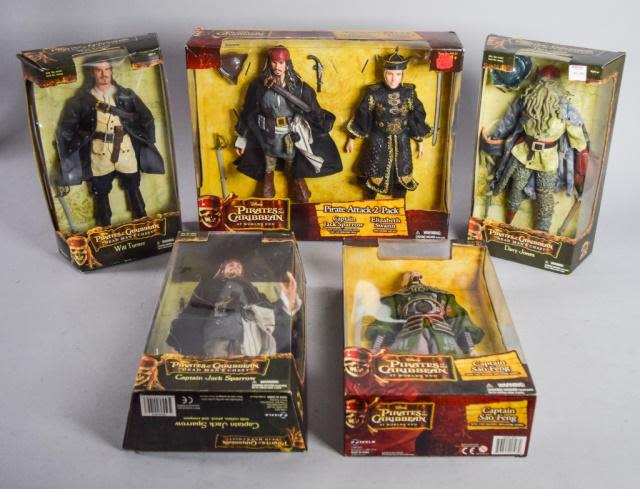 Lot 461: Pirates of the Caribbean Figures New In Box