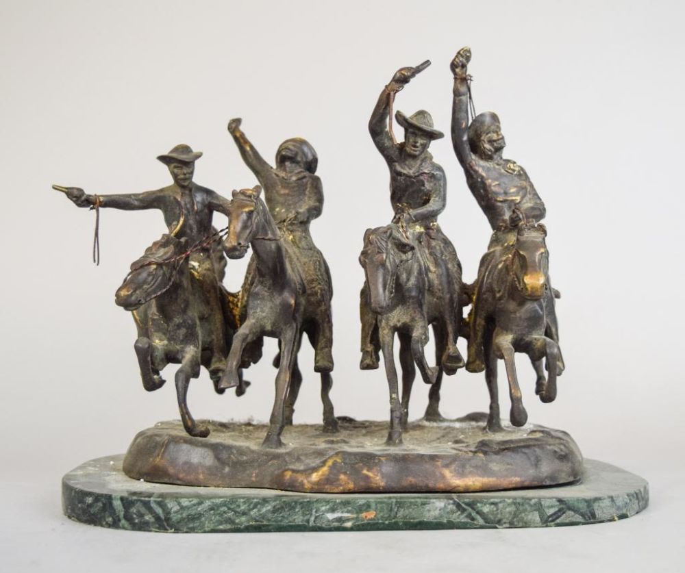 Lot 151: After Remington Bronze Coming Through the Rye