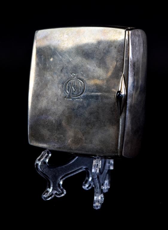 Lot 165: German 900 Silver Four-Fold Cigarette Case