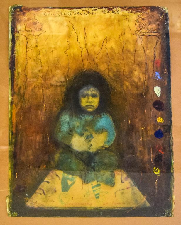 Lot 169: Kurt Trampedach Oil & Mixed Media on Paper