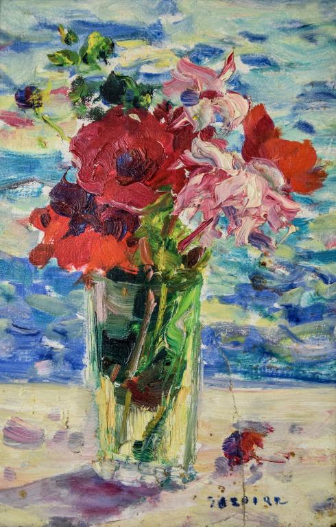 Lot 176: Gaston Sebire Oil on Canvas Still Life