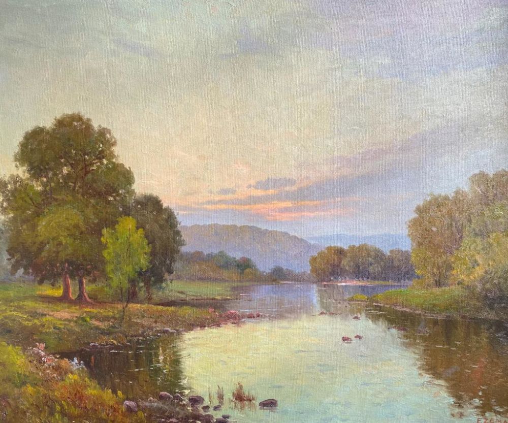 Lot 180: Oil on Canvas Edith Zemen - Hill Country, Texas