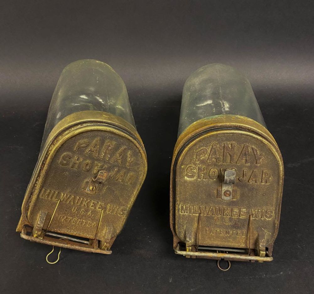 Lot 214: Pair of Panay Show Candy Jars