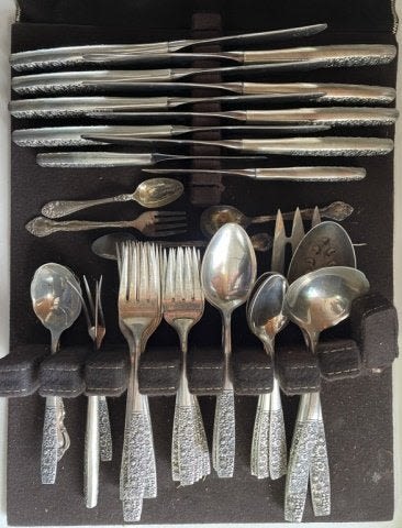 Lot 504: 50 Piece Towle Contessina Sterling Flatware Set