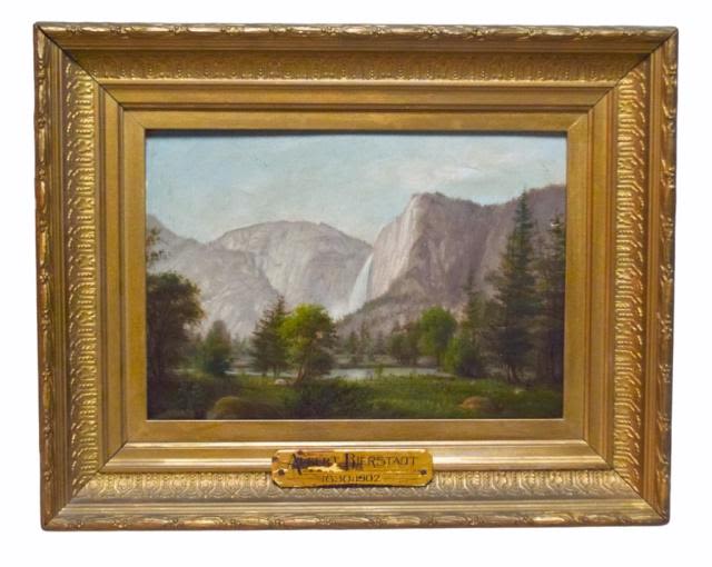 Lot 157: After Albert Bierstadt Oil on Board