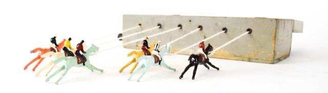 Lot 175: Ascot Type Lead Horse Racing Game