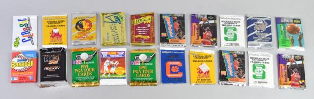 Lot 186: Group of Sports Trading Cards Packs
