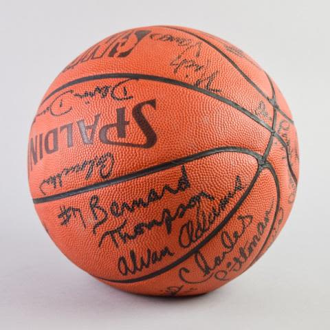 Lot 188: 1980's Phoenix Suns Team Signed Basketball