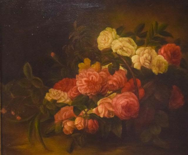 Lot 261: Signed Marianne Oil on Canvas Still Life