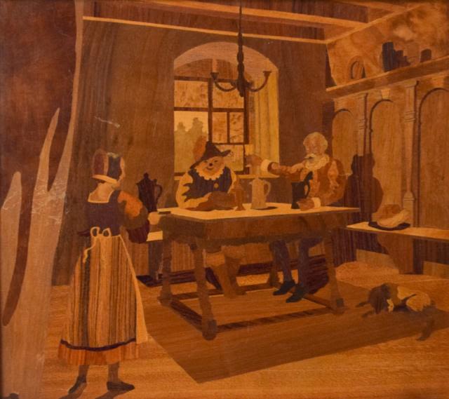 Lot 271: Marquetry Tavern Scene