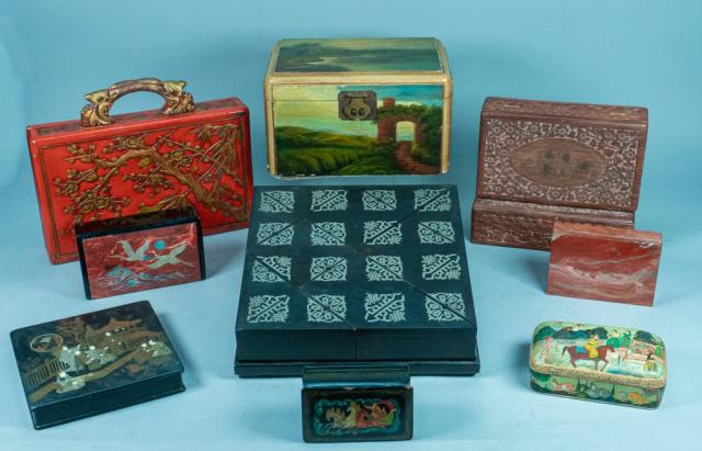 Lot 157: Grouping of Decorative Boxes