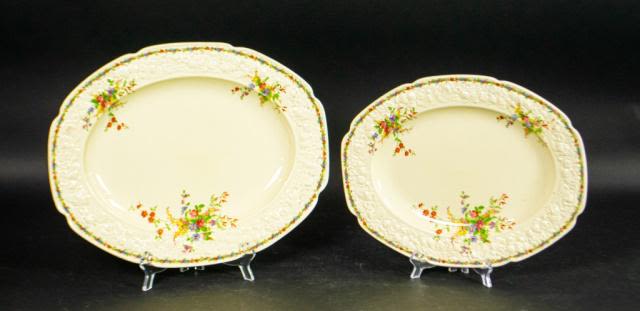 Lot 160: Pair of Crown Ducal Florentine Serving Platters