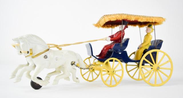 Lot 171: Cast Iron Horse & Buggy Toy