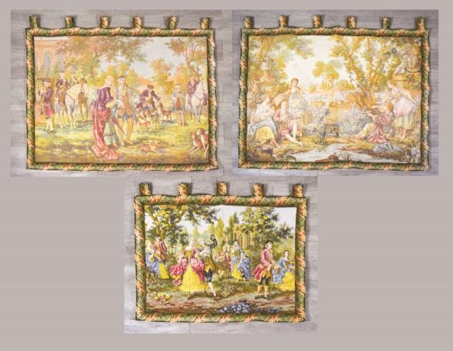Lot 181B: 3 Needlepoint Panels