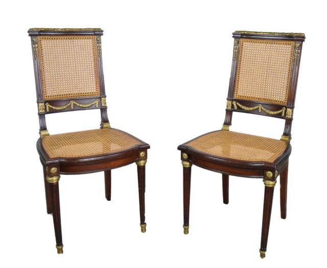 Lot 206: French Style Directoire / Napoleonic Chairs