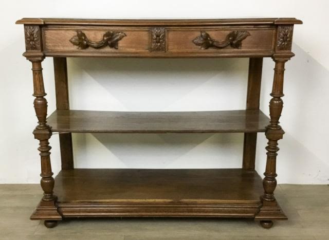 Lot 211: Carved Oak Server