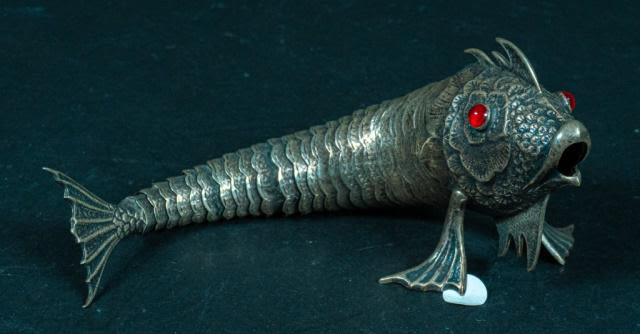 Lot 220: Articulated Silver Fish