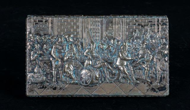 Lot 227: German 800 Silver Repousse Box