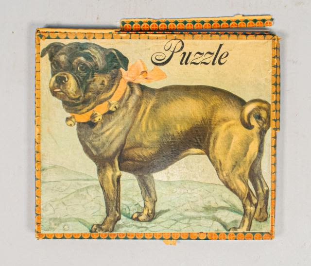 Lot 232: Victorian German Pug Jigsaw Puzzle