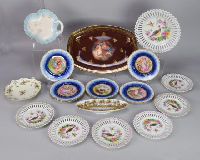 Lot 240: Continental Porcelain Grouping