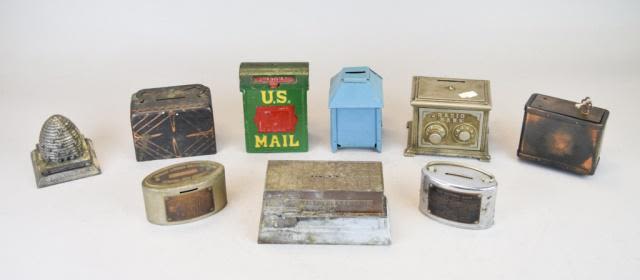 Lot 351: Grouping of Promotional Banks Including Radio Bank