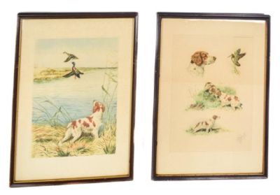 Lot 1 - Pair of Boris Riab Etchings