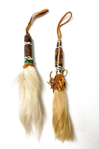 Lot 176: Two Tuareg North African Fly Whisks