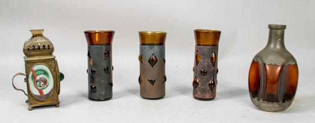 Lot 224: Lot of Glass and Metal Items