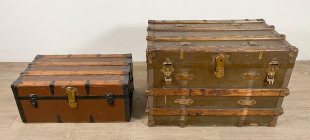 Lot 230: Two Steamer Trunks
