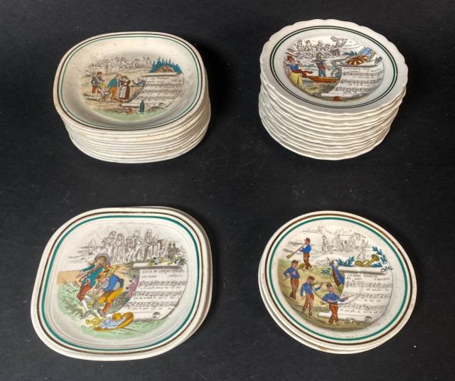 Lot 302: Lot of Porcelain Opera Saucers