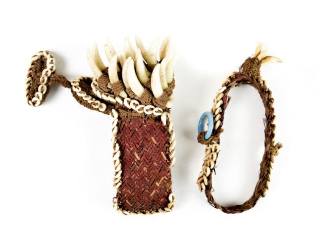 Lot 151: Plaited Arm or Ankle Bands with Dogs Teeth