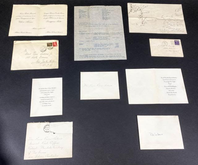 Lot 154: Ledoux Party Invitations 1940's