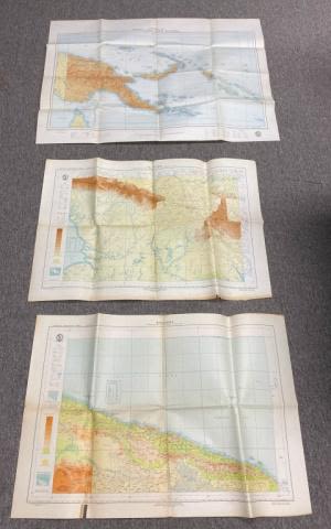 Lot 171: 3 Maps of New Guinea in 1961, 1962, and 1964