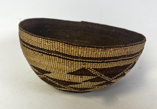 Lot 229: Hupa Yurok Basket Hat