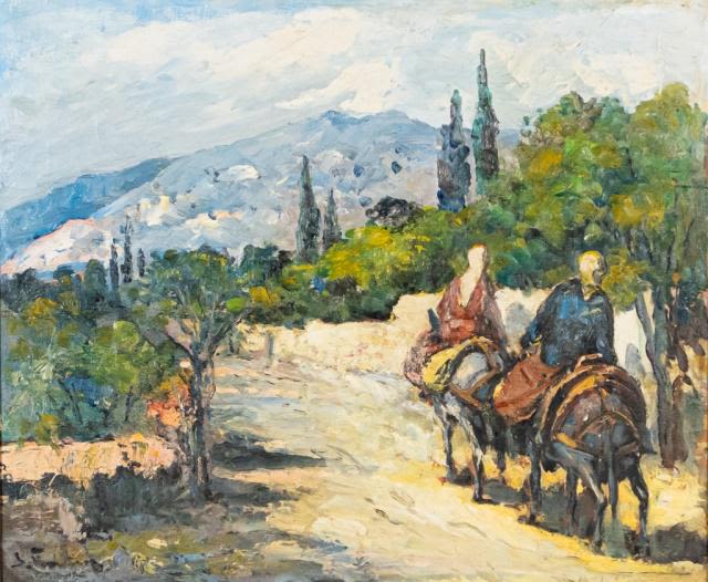 Lot 171: After Max Slevogt Landscape Oil on Canvas