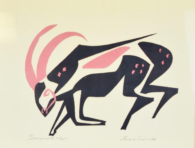 Lot 174: Lenore Simon - Serigraph - "Skag"