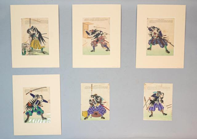 Lot 180: 19th Century Ronin Woodblock Prints