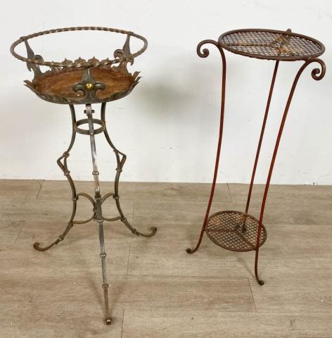 Lot 212: 2 Iron Plant Stands
