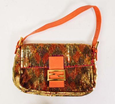 Lot 1 - Fendi Sequin Multicolor Baguette