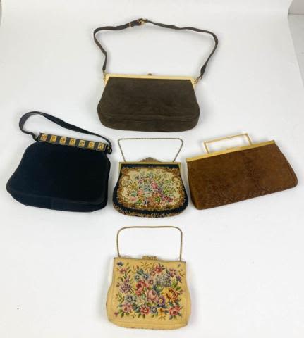 Lot 163: Grouping of Vintage Handbags