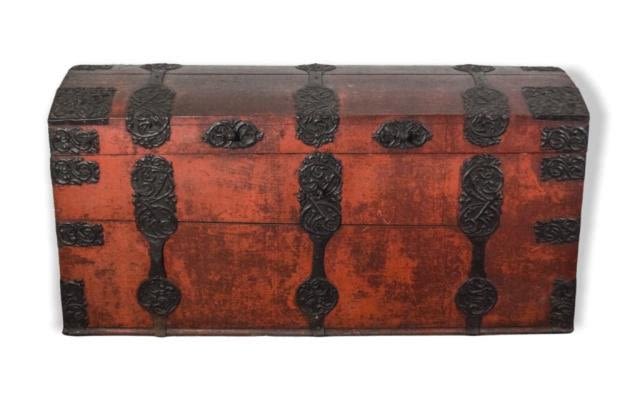 Lot 241: 18th Century German Marriage Trunk