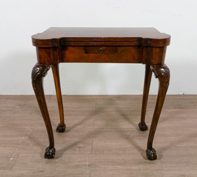 Lot 247: English Chippendale Game Table