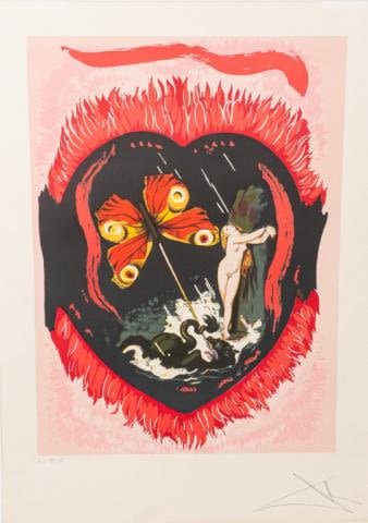 Lot 261: After Salvador Dali Lithograph Le Triomphe