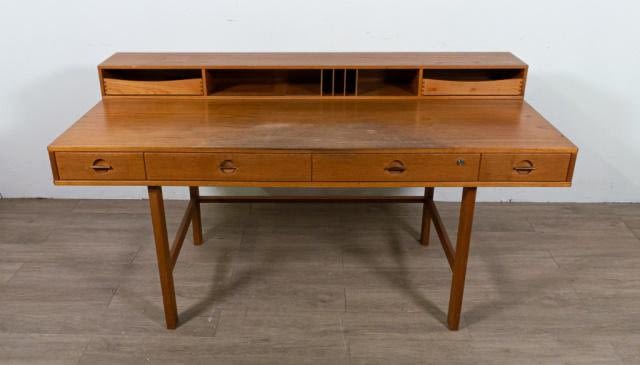 Lot 279: Peter Lovig Danish Modern Flip-Top Desk