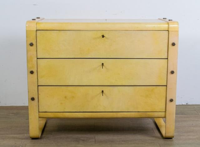 Lot 293: Danish Modern Parchment Dresser