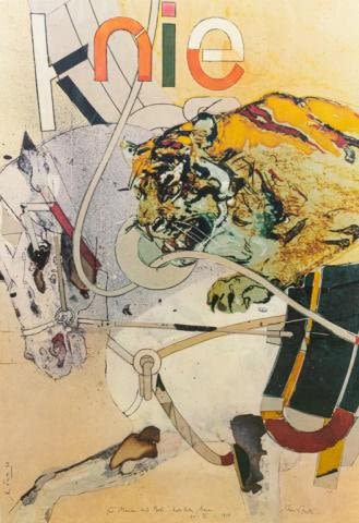 Lot 309: Signed Hans Falk Knie Circus Poster